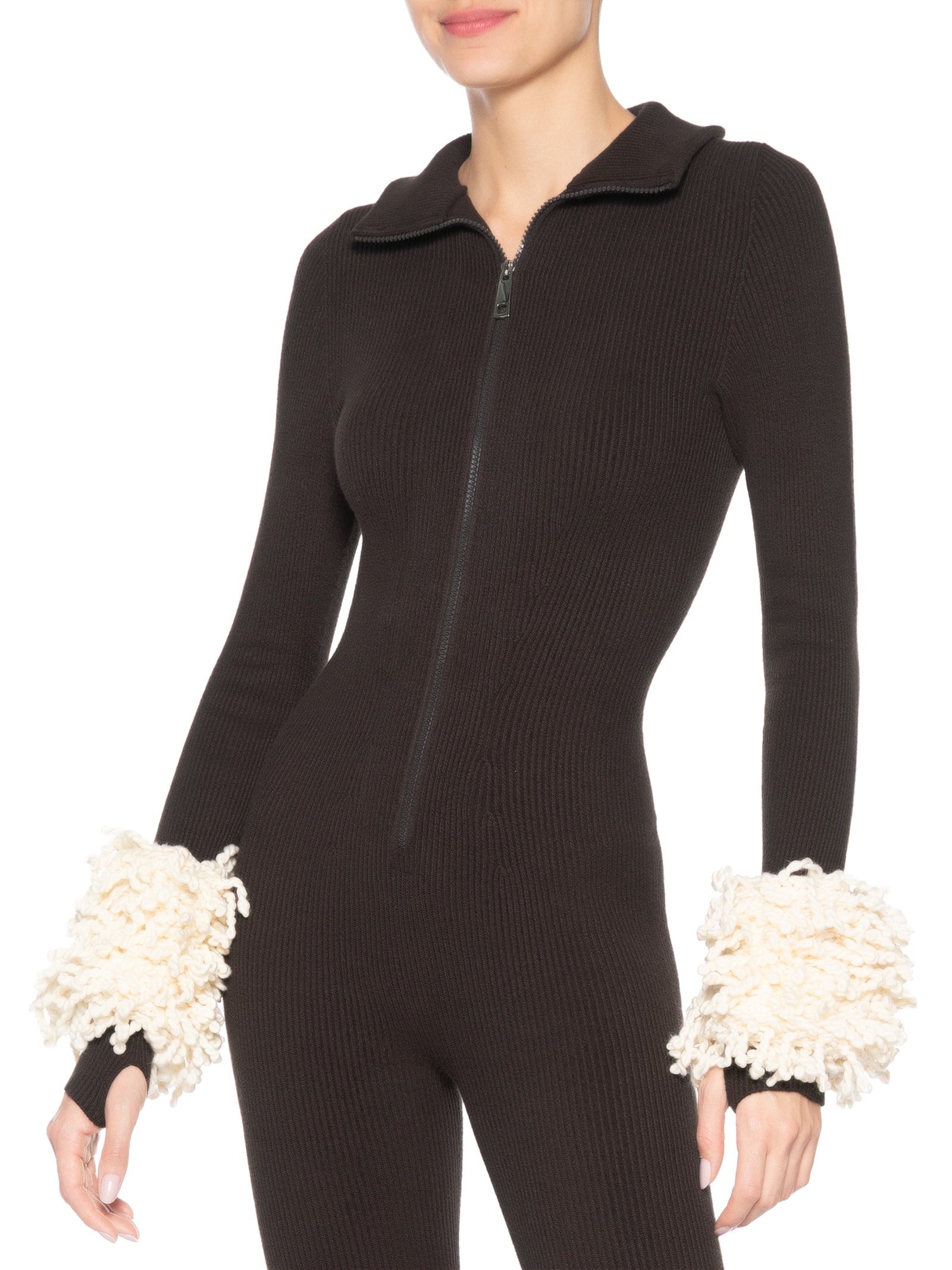 Polainas De Punhos Ninho Cru Bege Anselmi