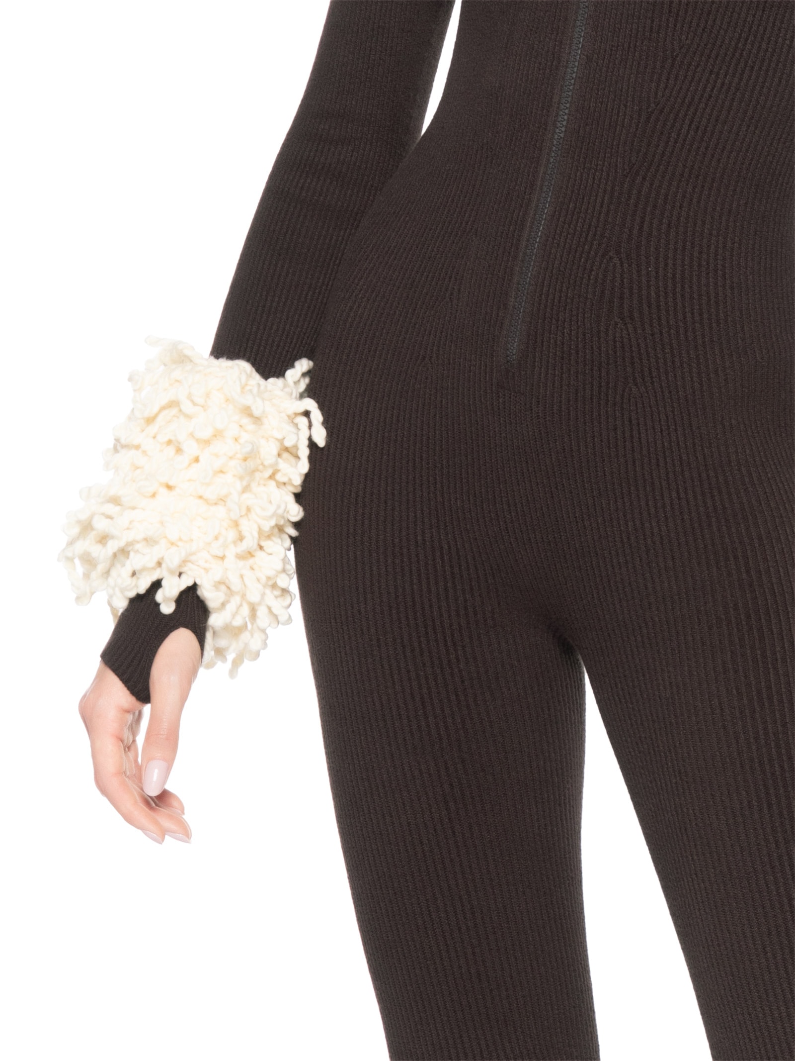 Polainas De Punhos Ninho Cru Bege Anselmi