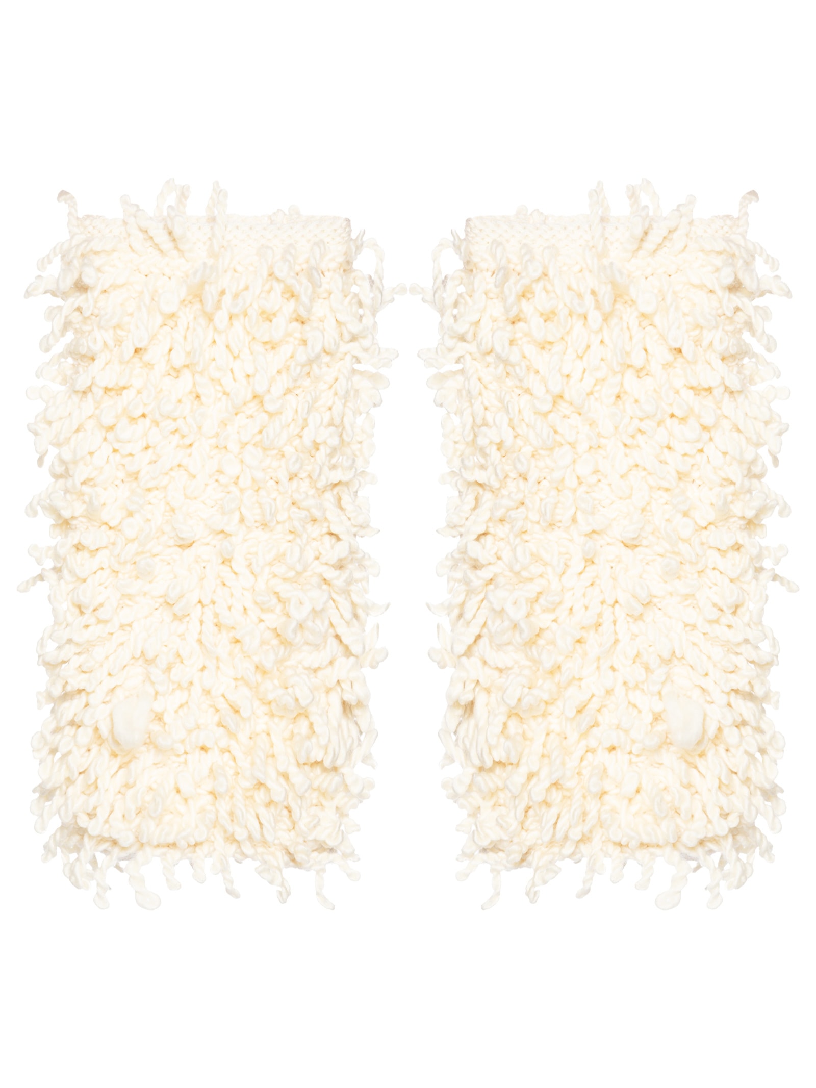 Polainas Femininas Em Franjas Bege Anselmi