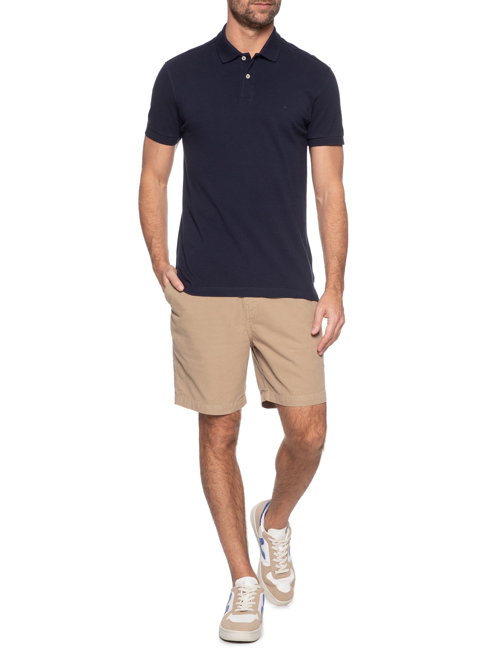 Polo Básica Piquet (PA) Azul Aramis