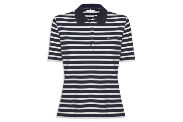 Pólo Feminina 1985 Regular Pique SS - Azul