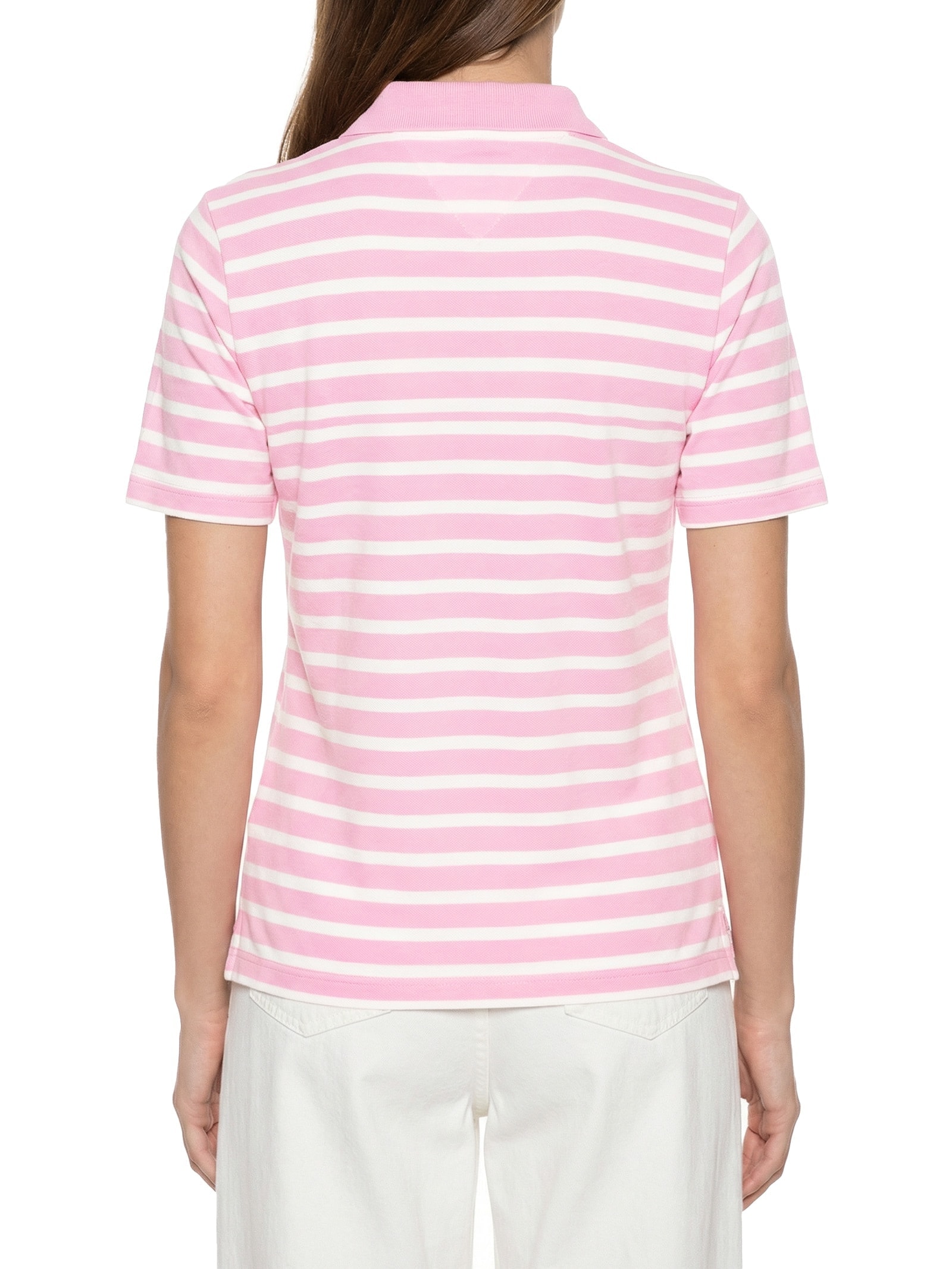 Pólo Feminina 1985 Regular Pique SS Rosa Tommy Hilfiger