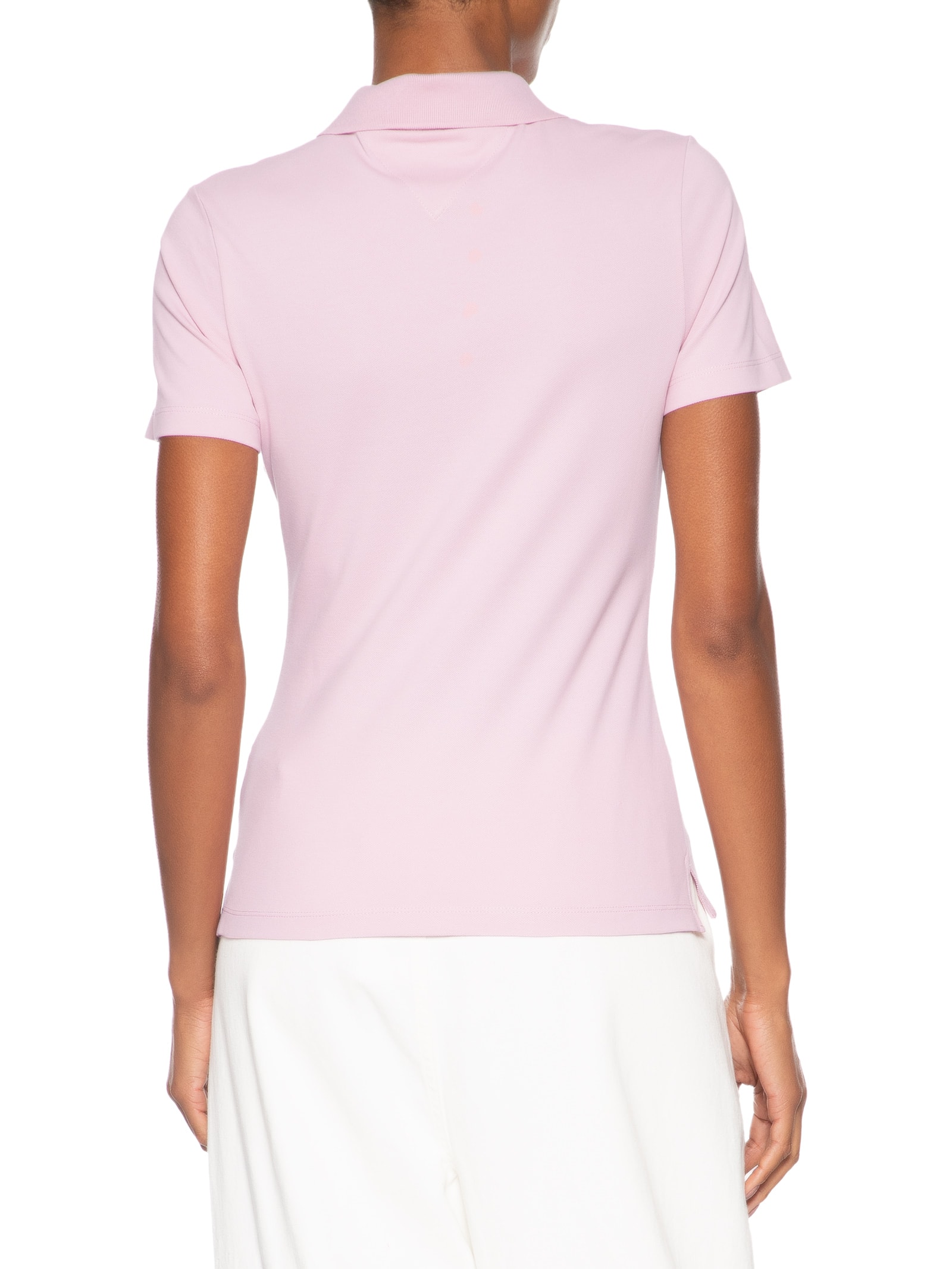 Polo Feminina 1985 Slim Piquet - Rosa - Tommy Hilfiger