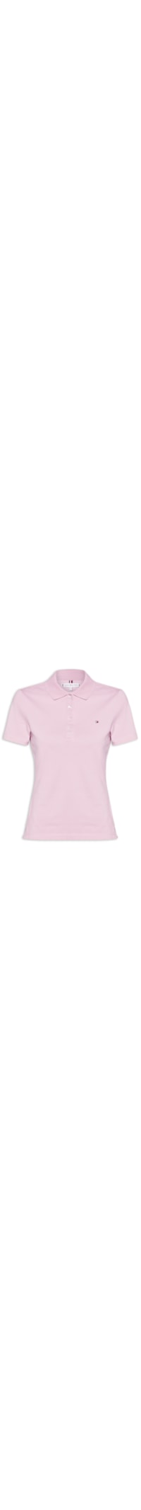 Polo Feminina 1985 Slim Piquet - Rosa