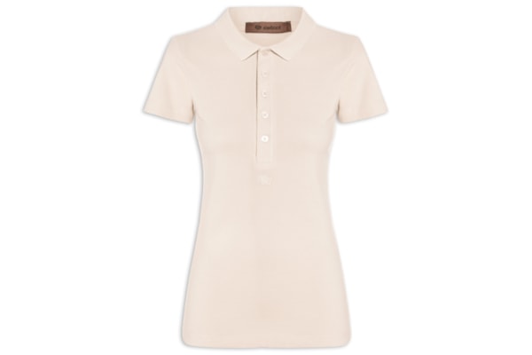 Polo Feminina - Bege