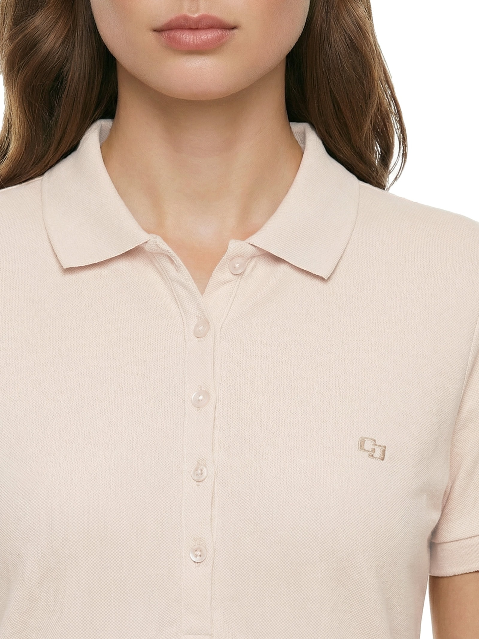 Polo Feminina Bege Colcci