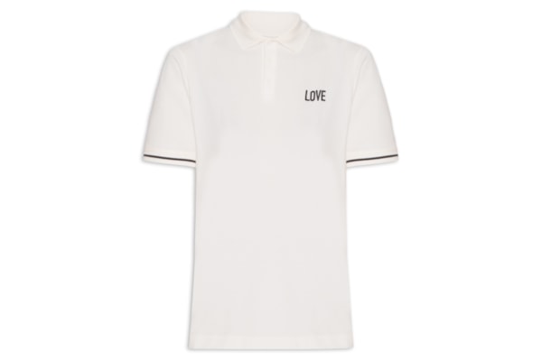 Polo Feminina Bordado - Branco