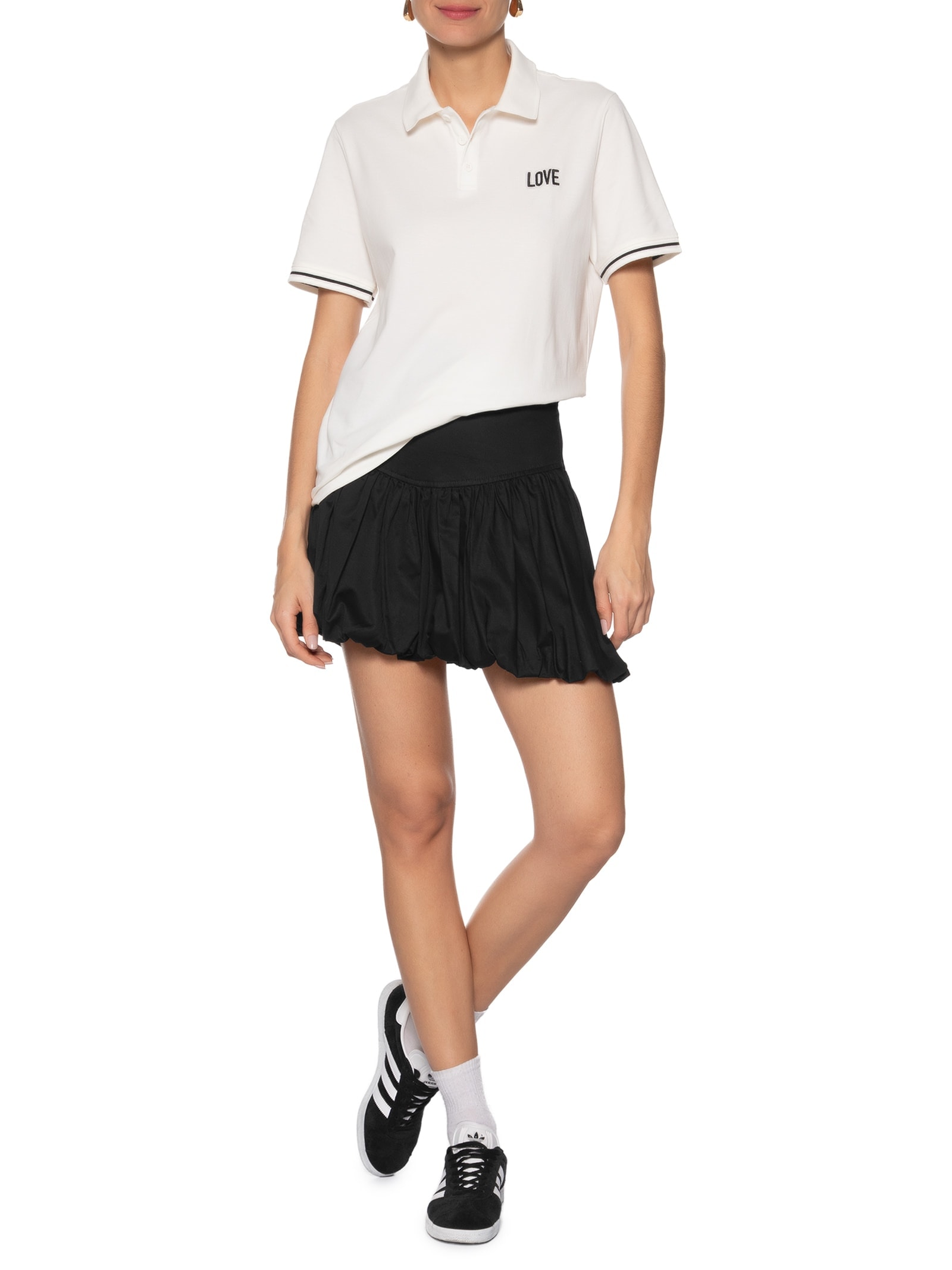 Polo Feminina Bordado Branco Dress To