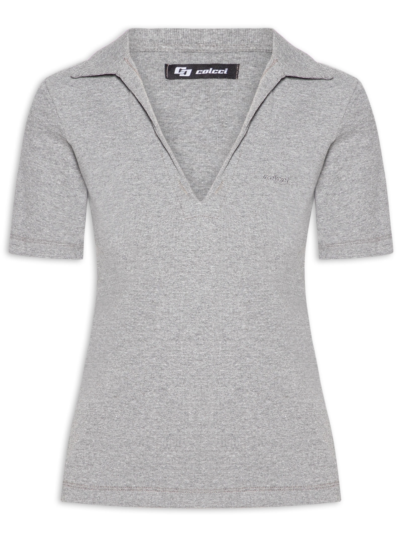 Polo Feminina Canelada Cinza Colcci
