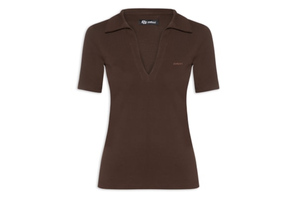 Polo Feminina Canelada - Marrom