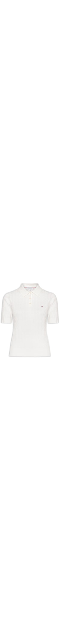 Polo Feminina Co Cable S/S NK - Branco