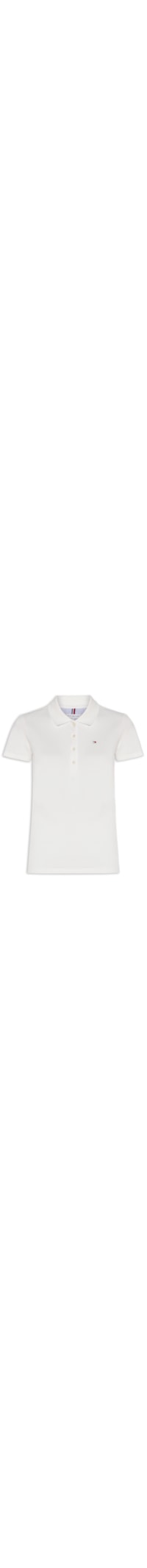 Polo Feminina Cotton Piquê Classic - Branco