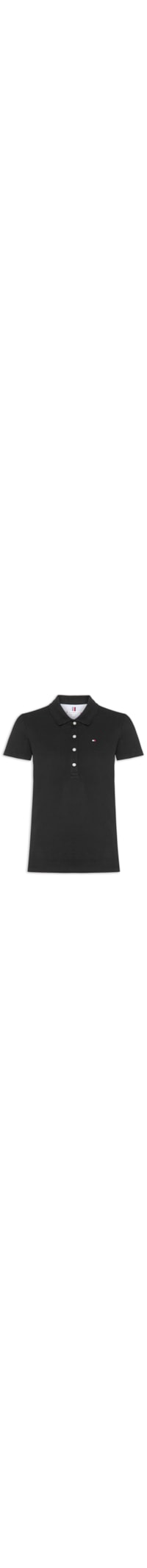 Polo Feminina Cotton Piquê Classic - Preto