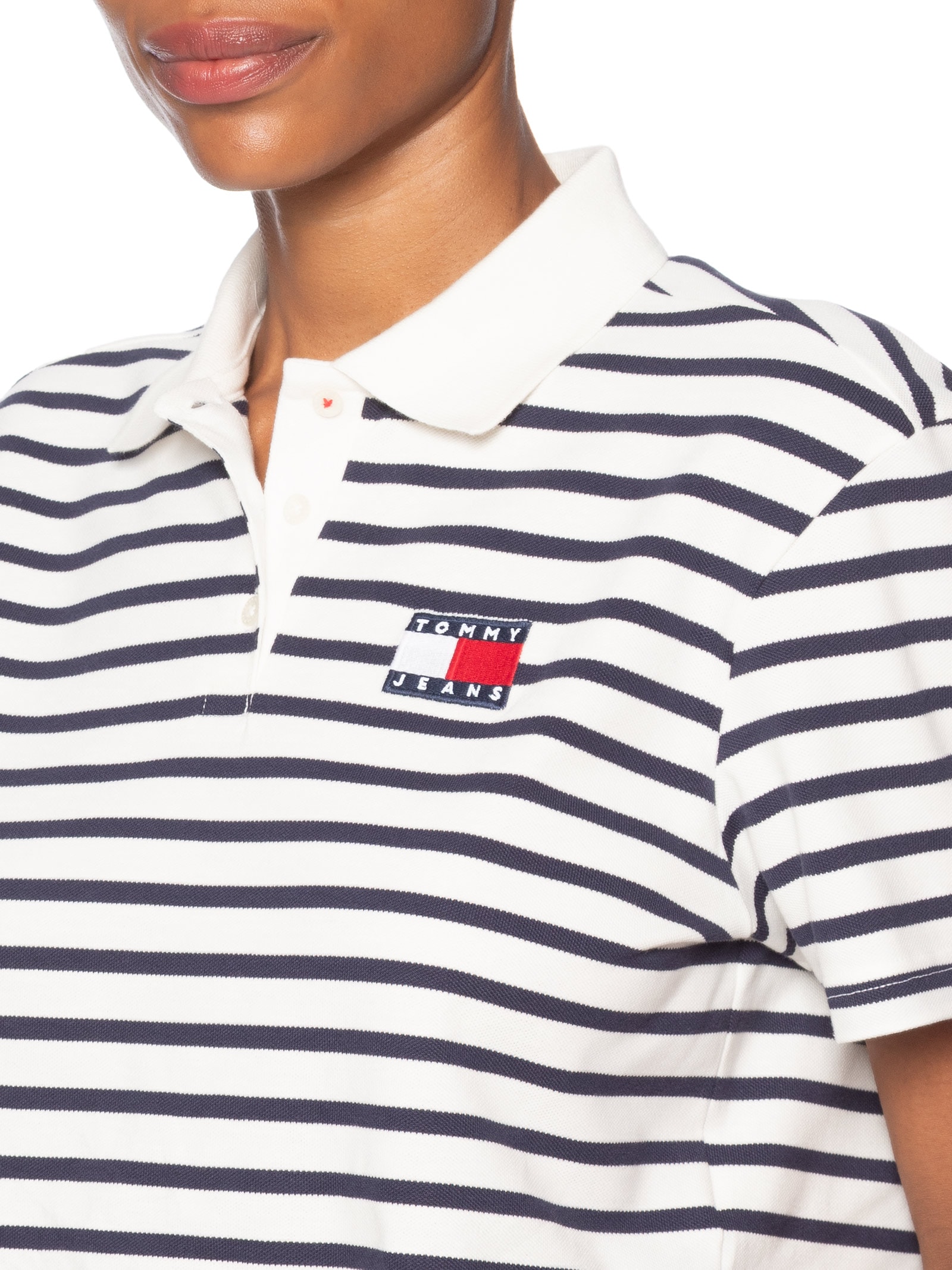 Polo Feminina Crp Badge SS Polo Azul Tommy Jeans