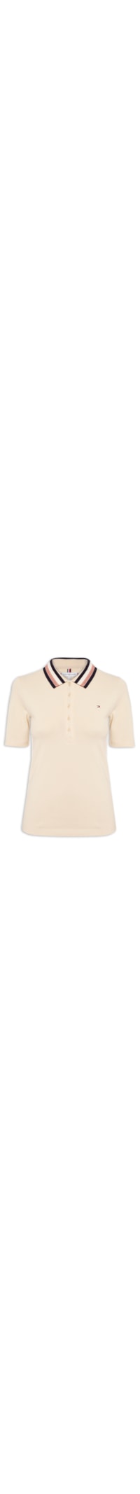 Polo Feminina Detail - Bege