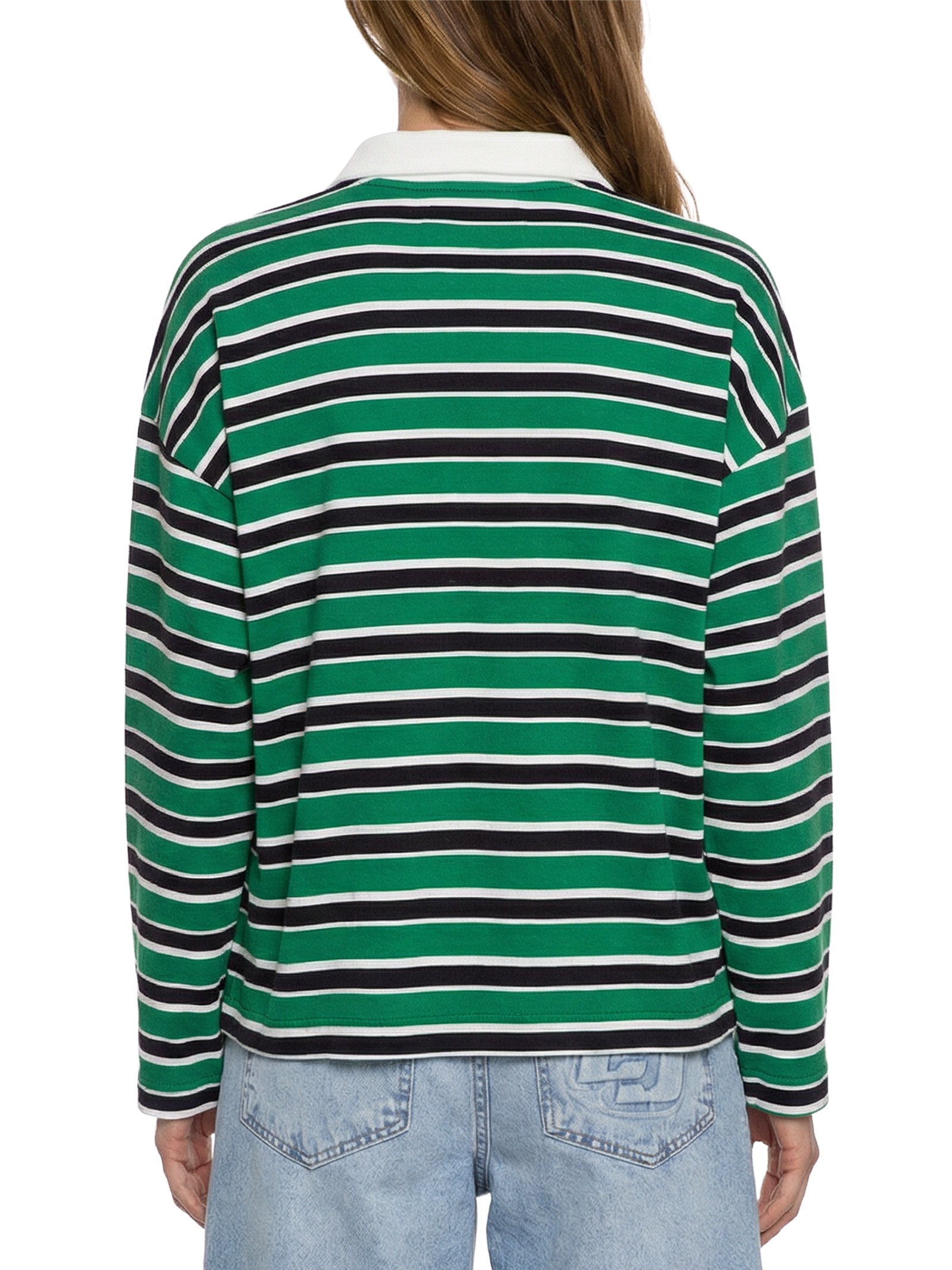 Polo Feminina Estampada Verde Colcci