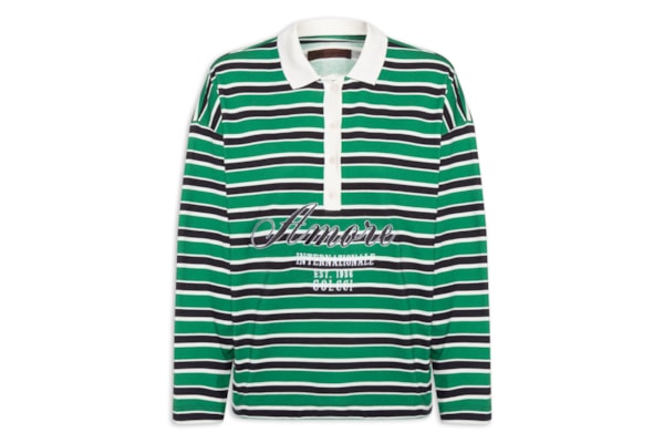 Polo Feminina Estampada - Verde