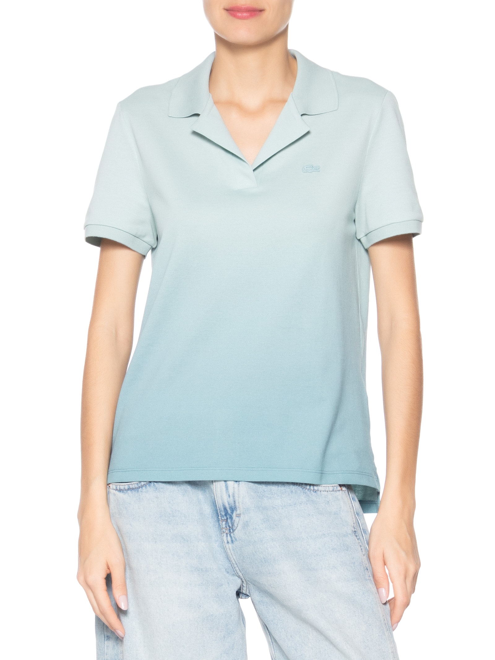 Polo Feminina Gradient Azul Lacoste