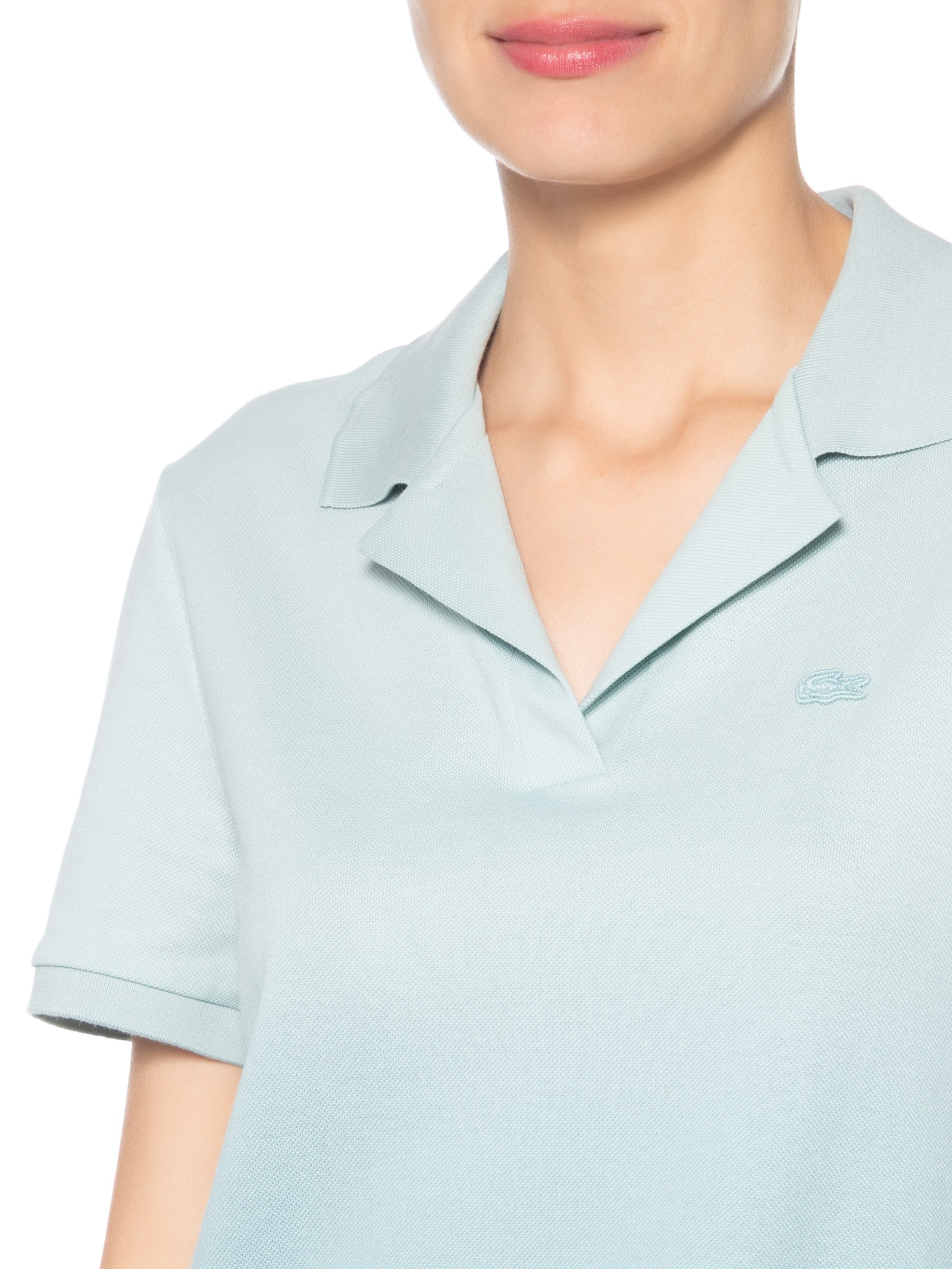Polo Feminina Gradient Azul Lacoste
