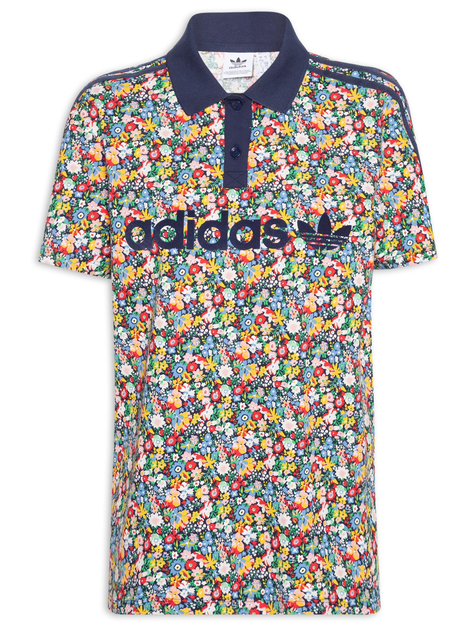 liberty　0206 Adidas Originals - Camisa Feminina Liberty - Azul
