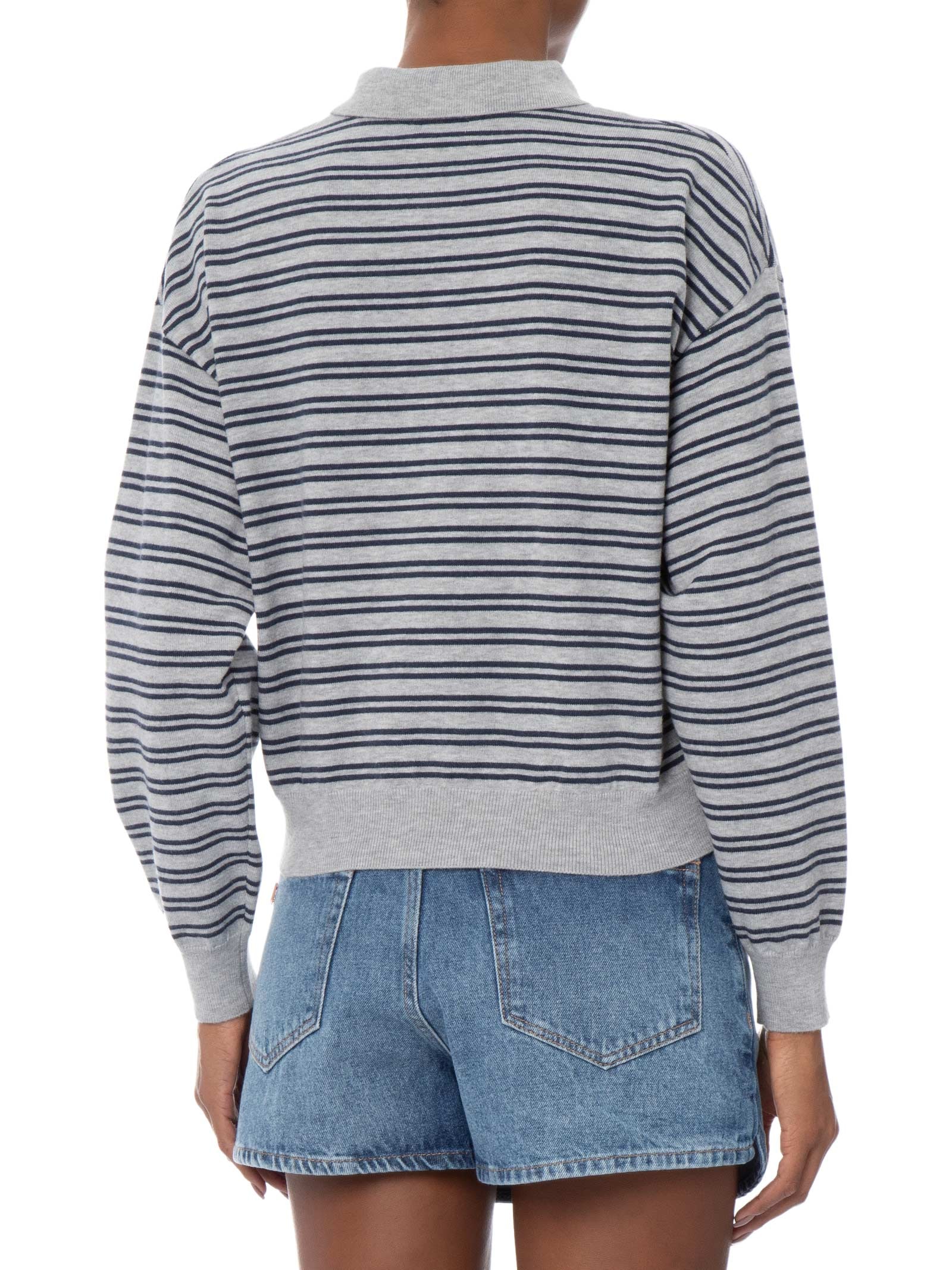 Polo Feminina Manga Curta Boxy Ls Knit Cinza Cotton On