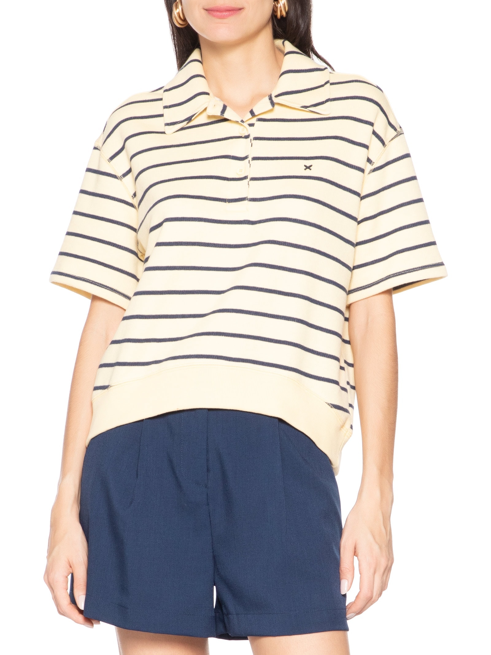 Polo Feminina MM Amarelo Hering