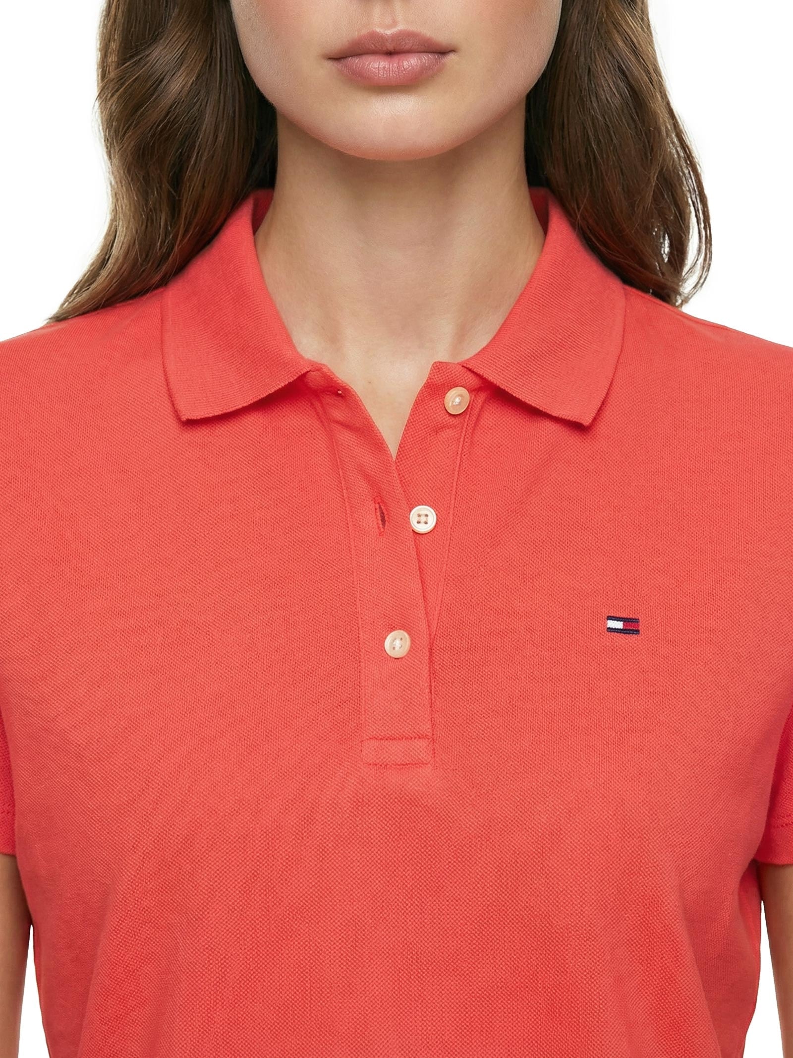 Polo Feminina Original Basic Vermelho Tommy Jeans