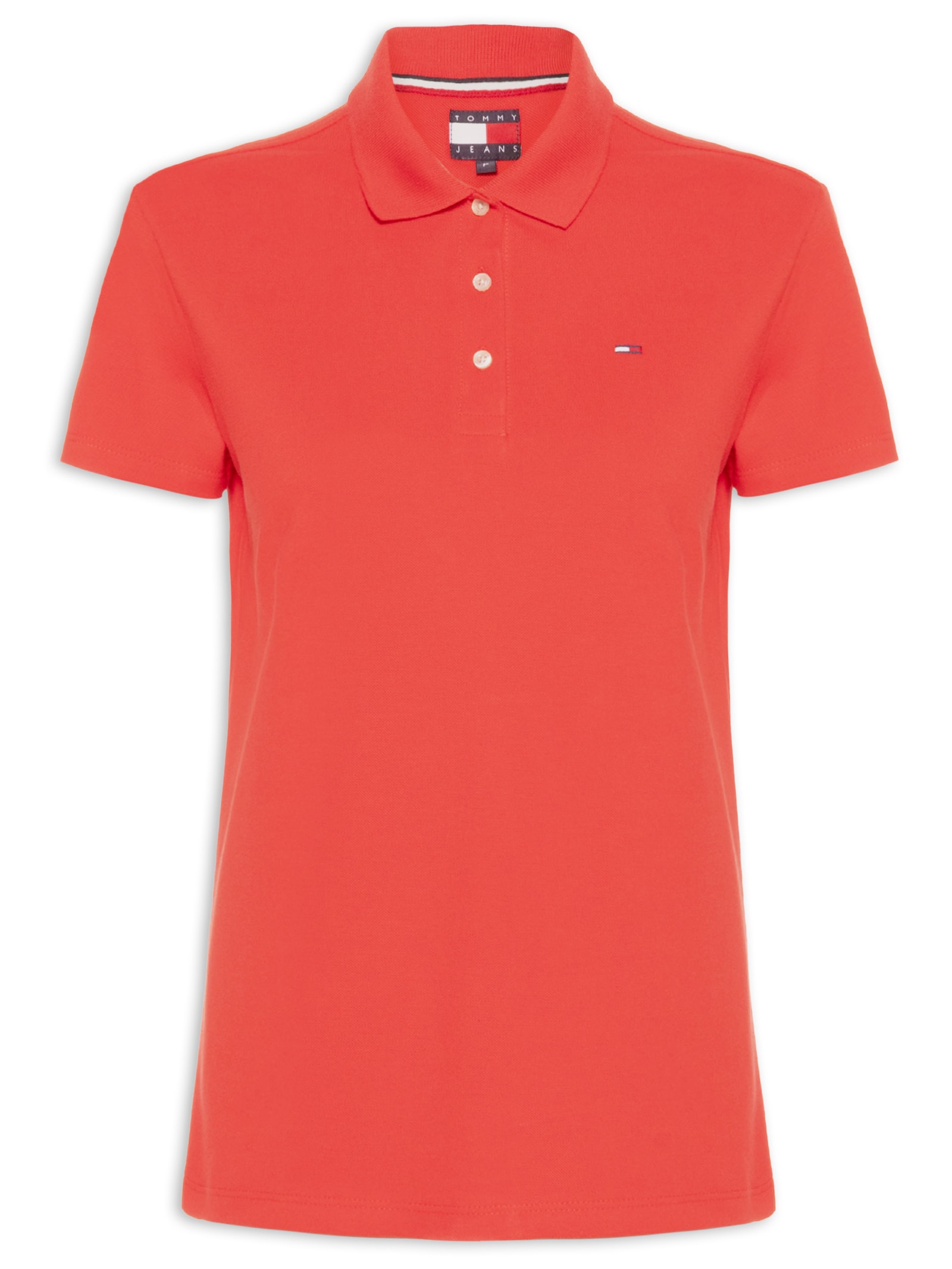 Polo Feminina Original Basic Vermelho Tommy Jeans