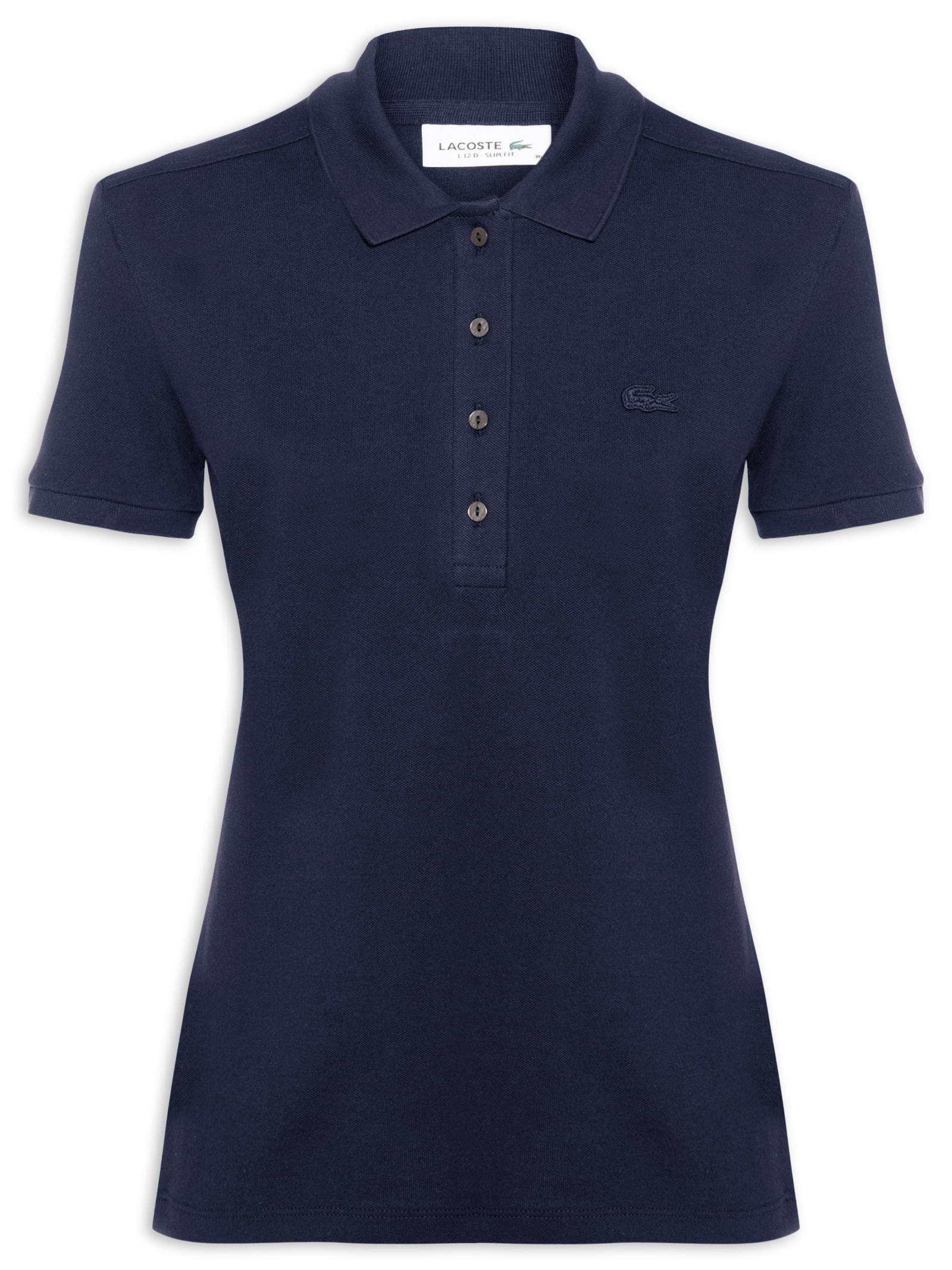Polo Feminina Piquet Azul Lacoste