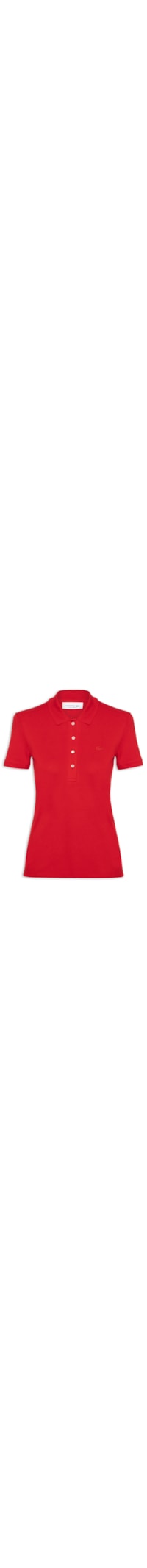Polo Feminina Piquet - Vermelho