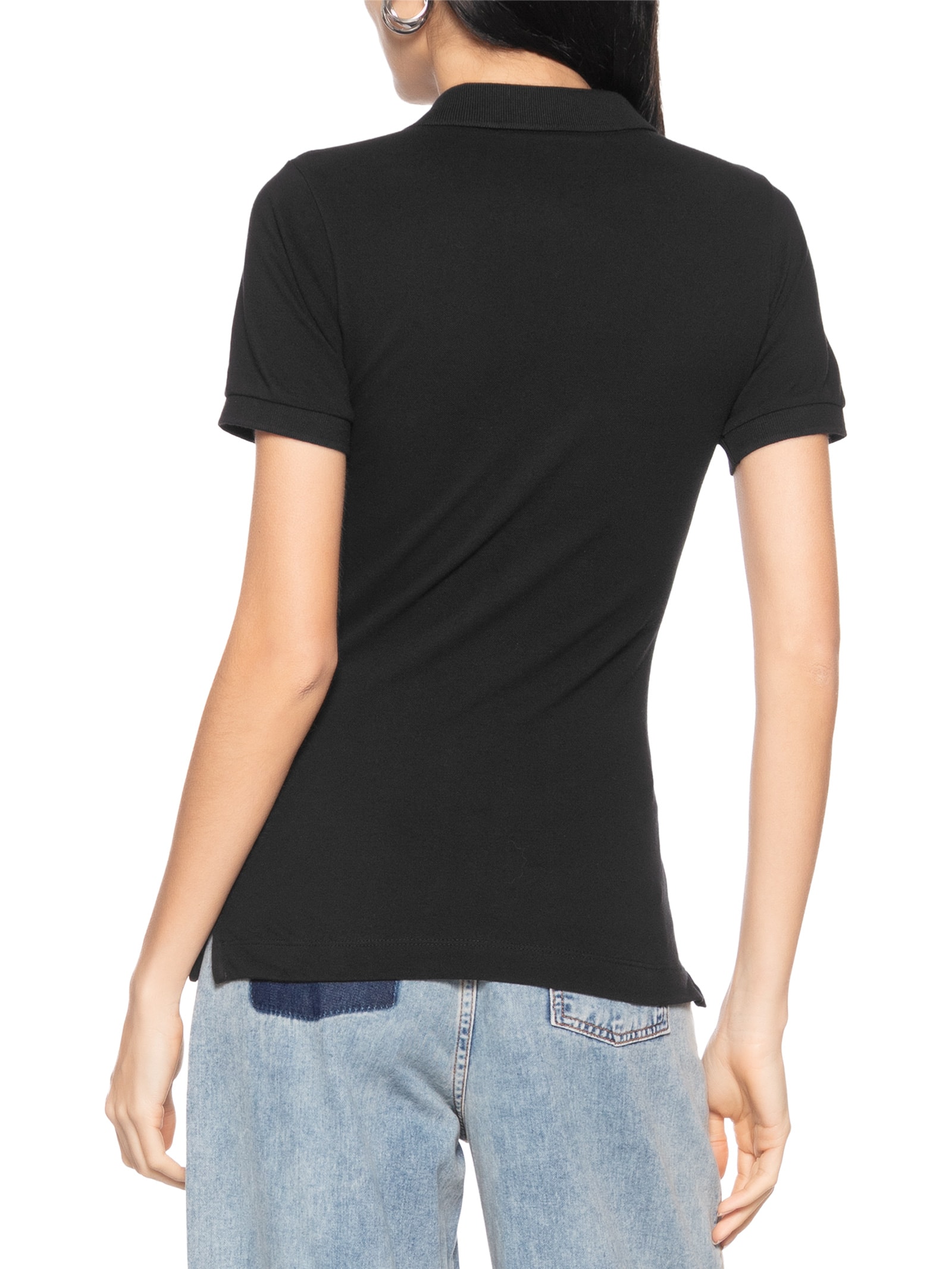 Polo Feminina Preto Colcci