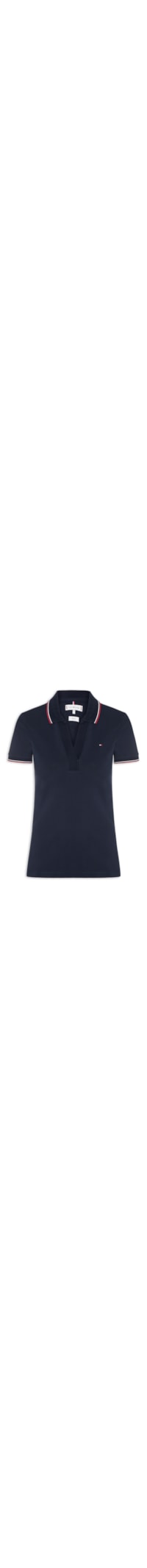 Polo Feminina Rwb Tip Slim Open - Azul