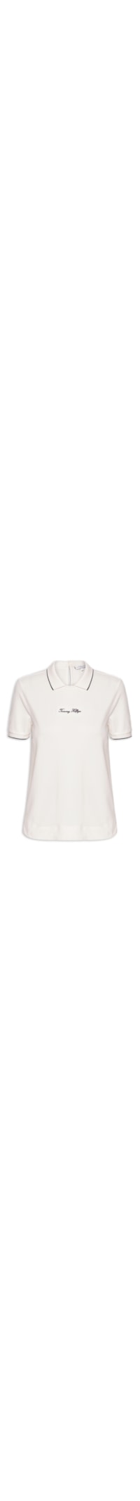 Polo Feminina Script Reg - Branco