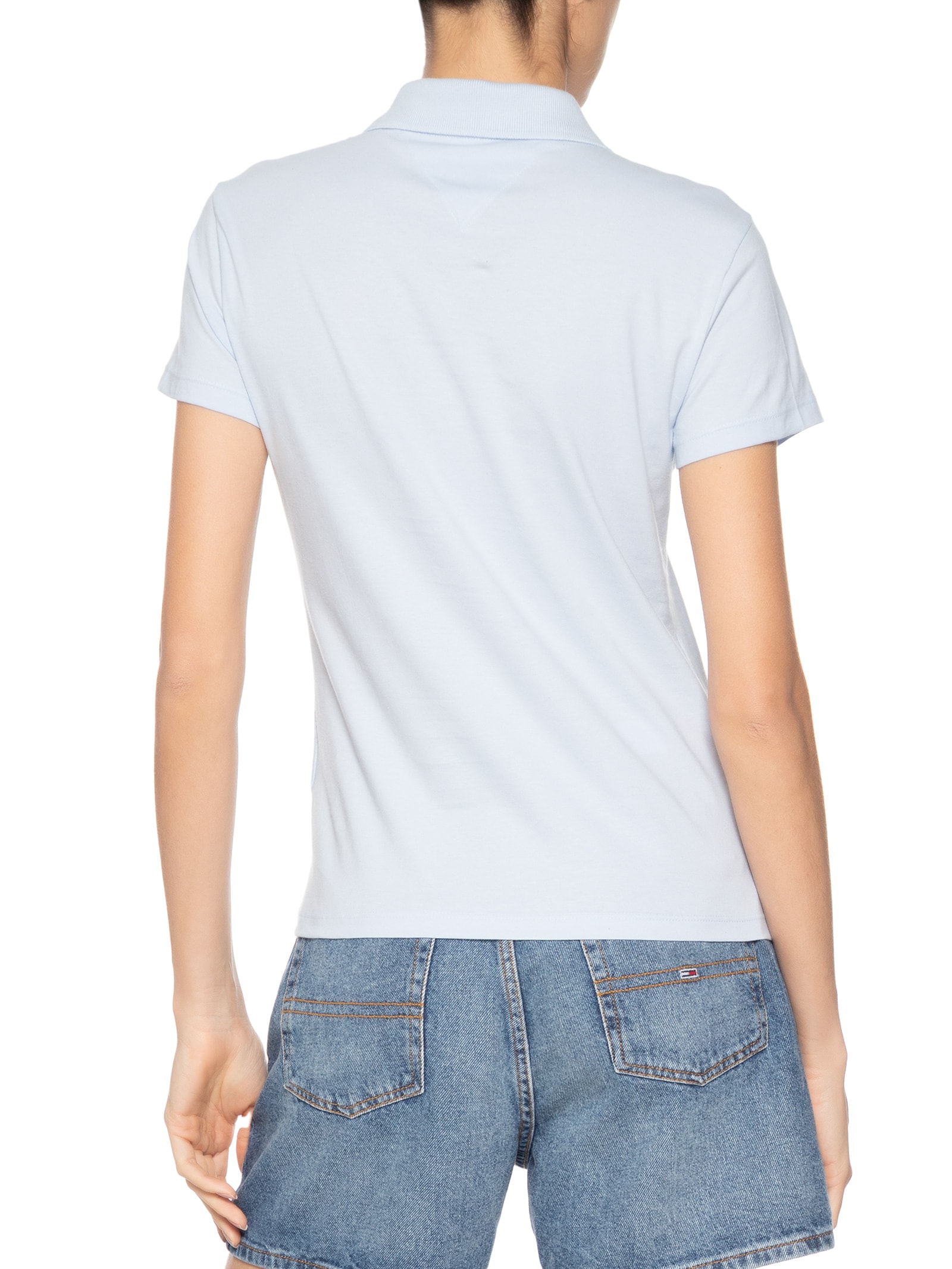 Polo Feminina Slim Essential Azul Tommy Jeans
