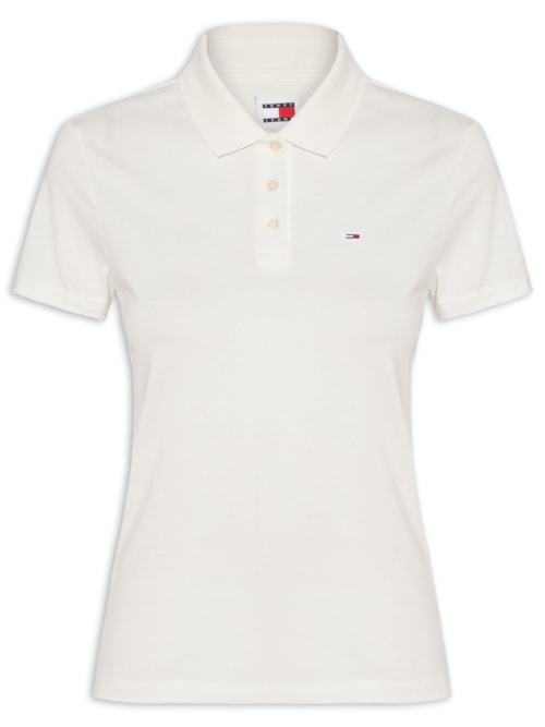 Polo Feminina Slim Essential – Branca