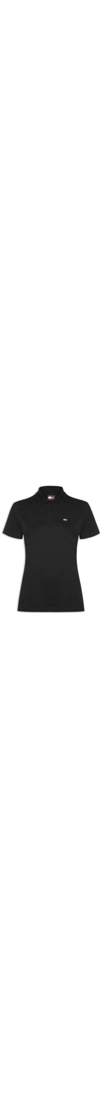 Polo Feminina Slim Essential - Preto
