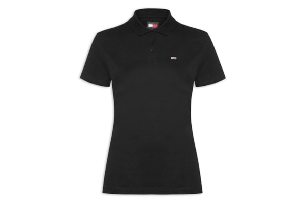 Polo Feminina Slim Essential - Preto