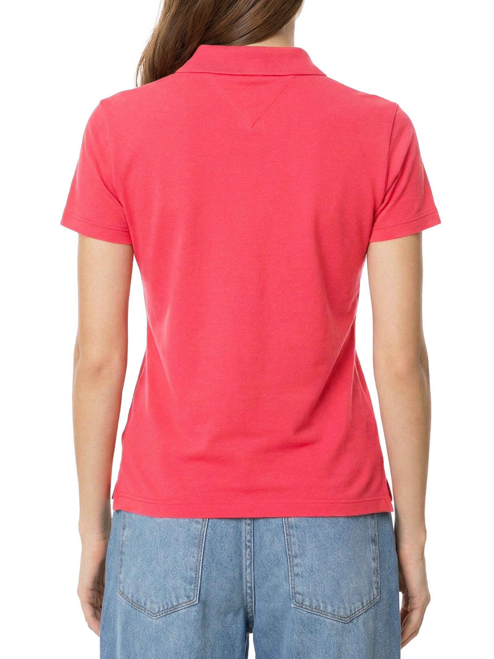 Polo Feminina Slim Essential Rosa Tommy Jeans