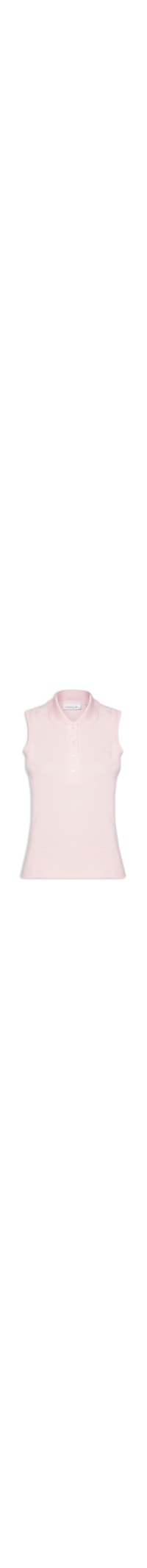 Polo Feminina Slim Fit Sem Mangas - Rosa