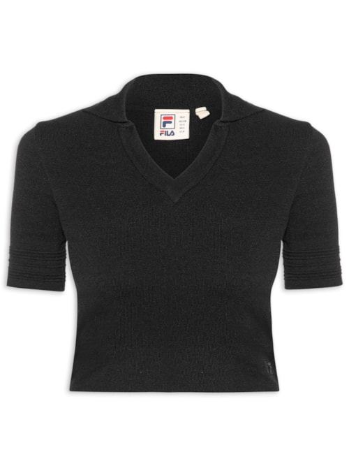 Polo Feminina Slim Grand Turismo – Preto