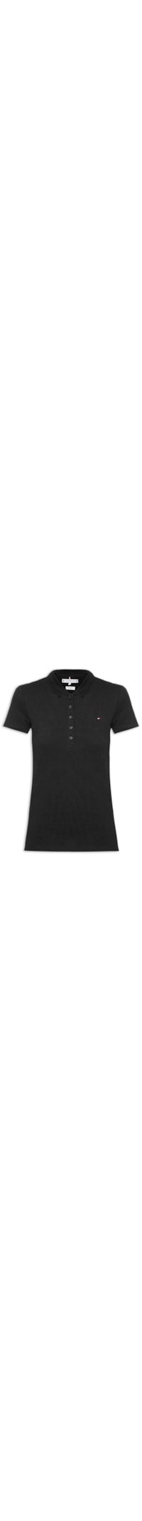 Polo Feminina Slim - Preto