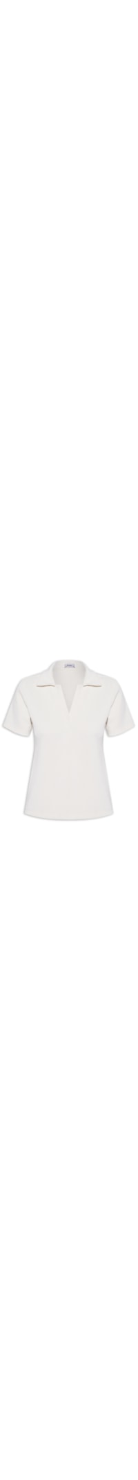 Polo Feminina Texturizada - Off White
