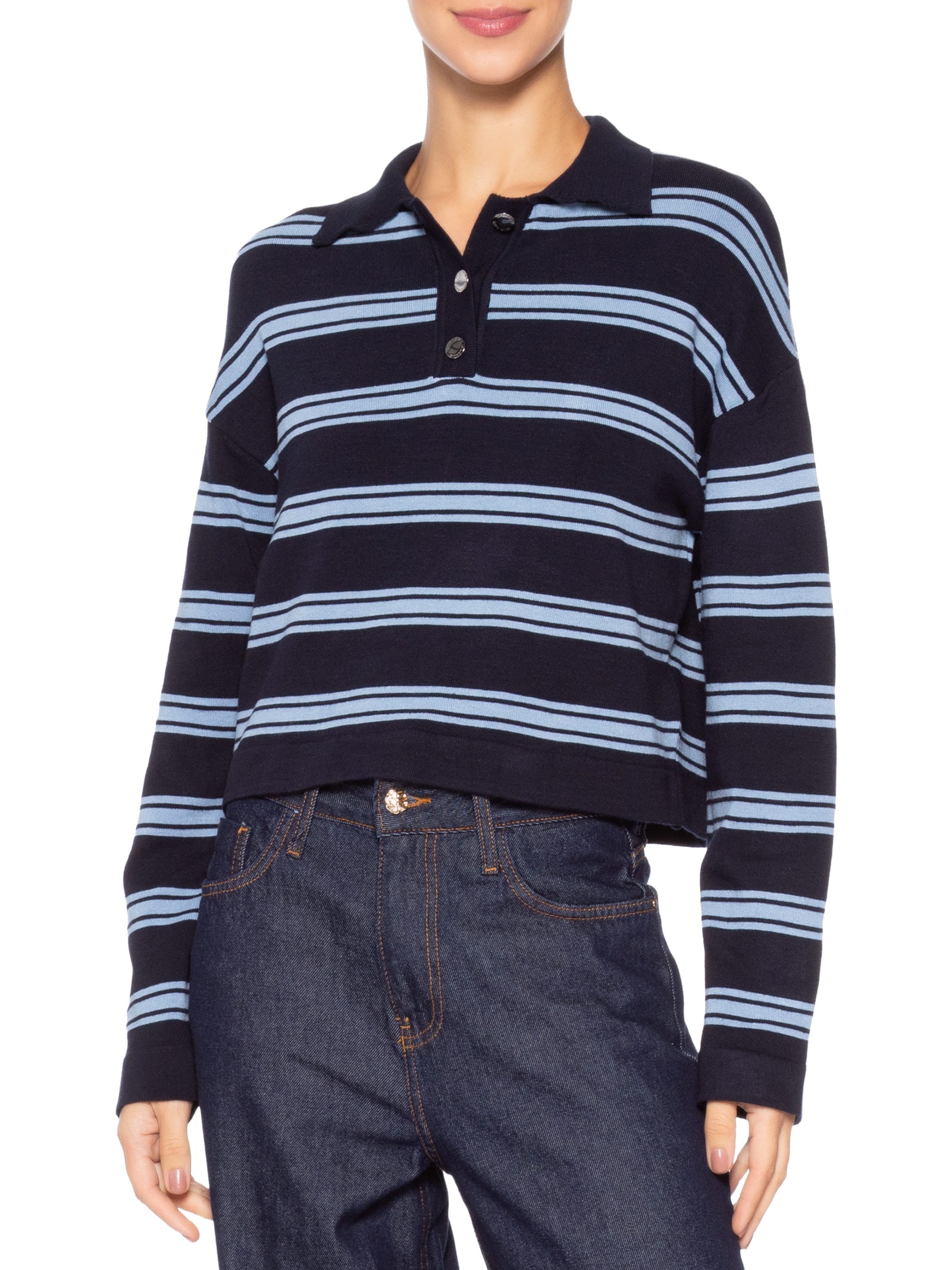 Polo Feminina Tracie Azul Le Lis