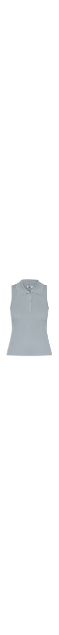 Polo Feminina Tricot - Cinza
