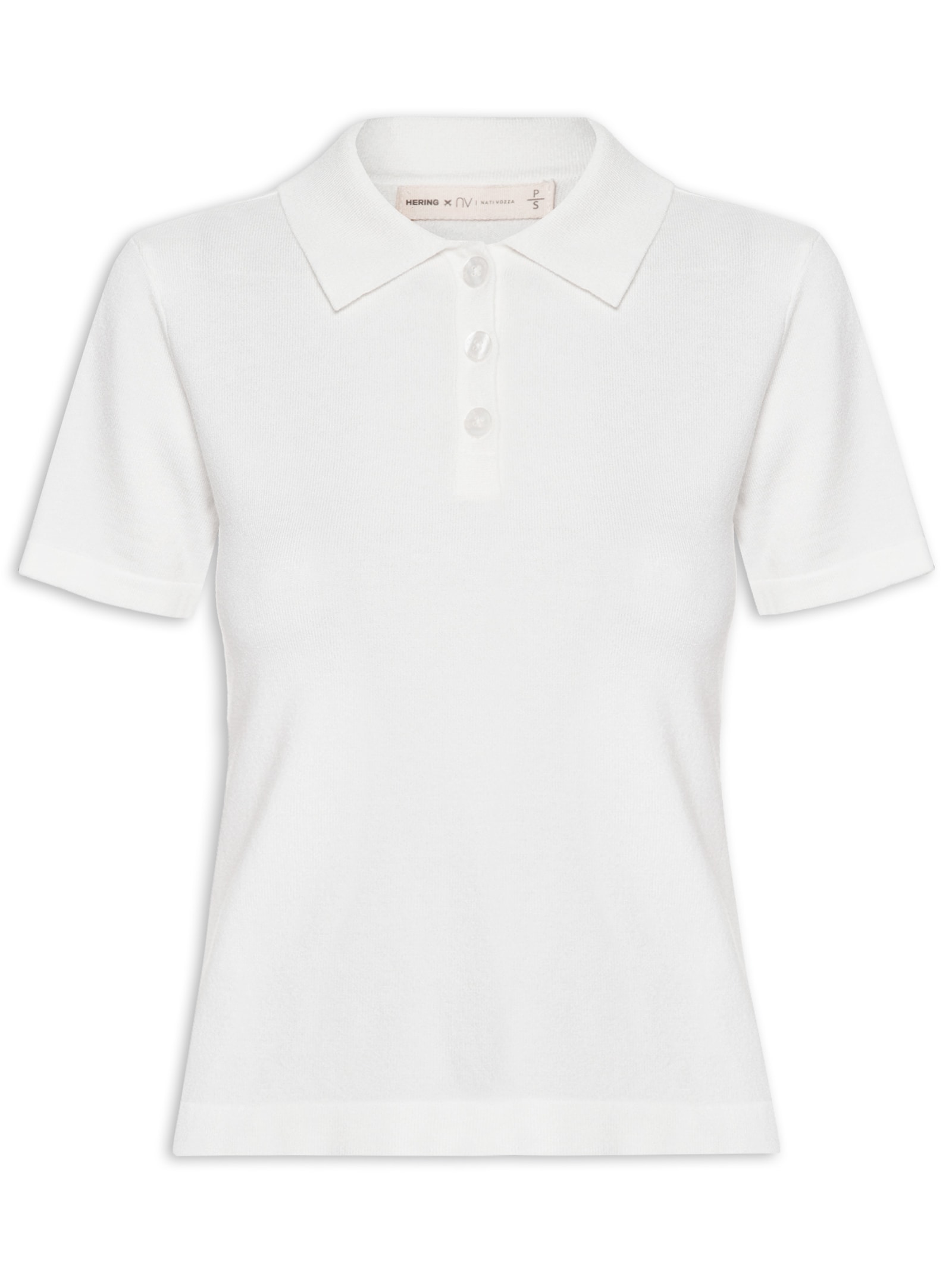 Polo Feminina Tricot - Off White - Hering + Nv