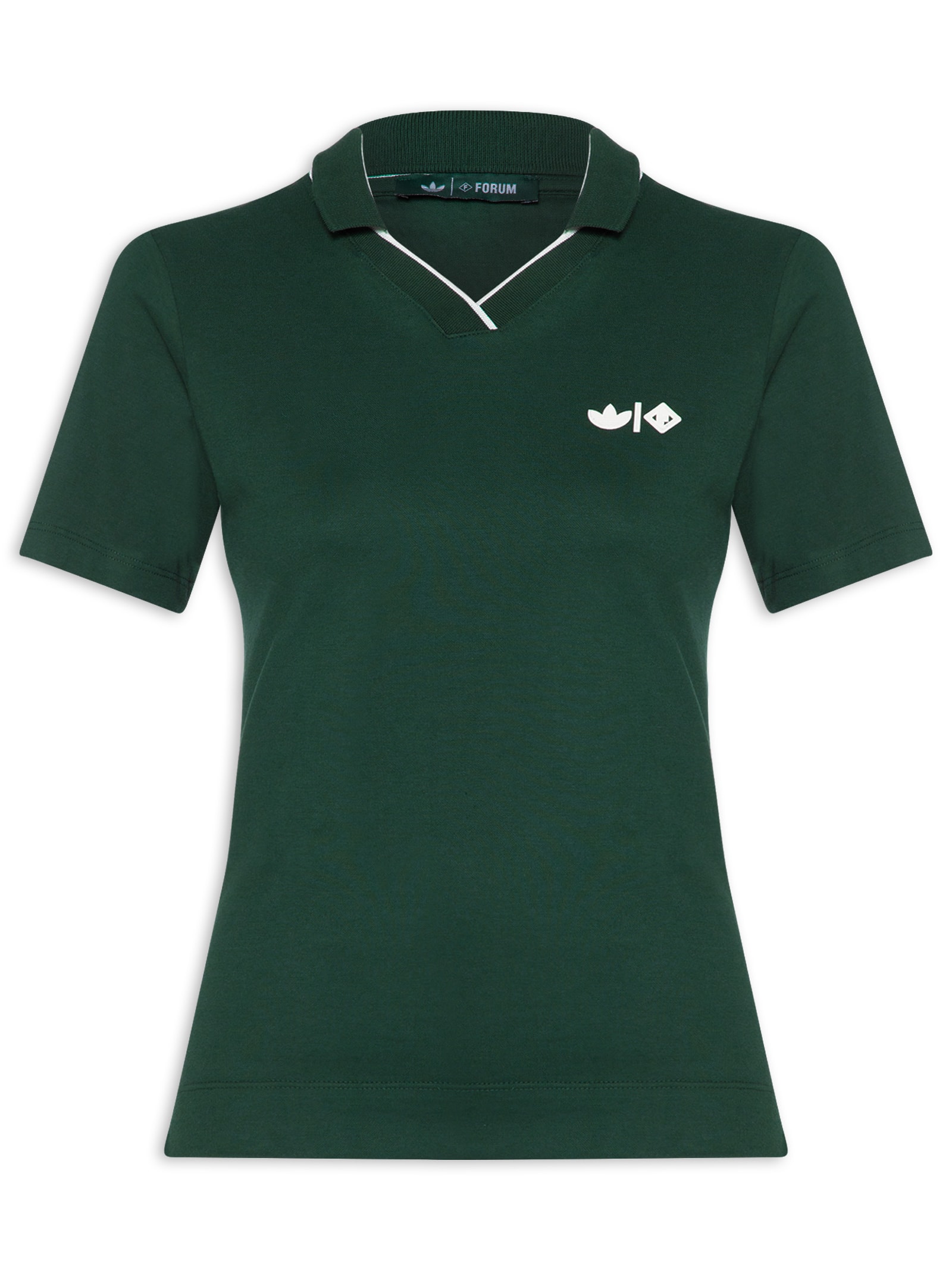 Polo Feminina Verde Forum + Adidas