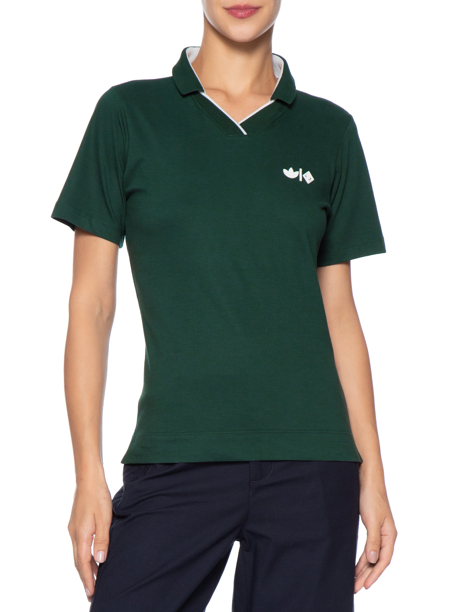 Polo Feminina Verde Forum + Adidas