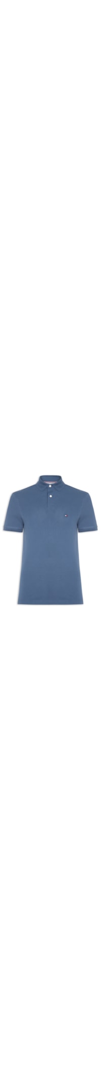 Polo Masculina 1985 Regular Fit Algodão Orgânico - Azul
