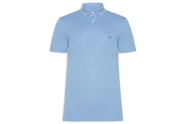 Polo Masculina 1985 Regular Fit Algodão Orgânico - Azul