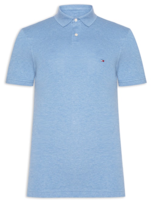 Polo Masculina 1985 Regular Fit Algodão Orgânico – Azul
